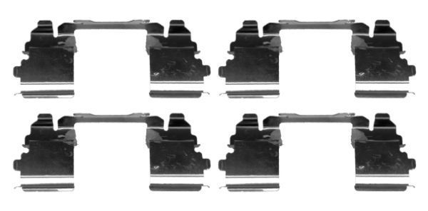 Priedų komplektas, diskinių stabdžių trinkelės MINTEX MBA1768