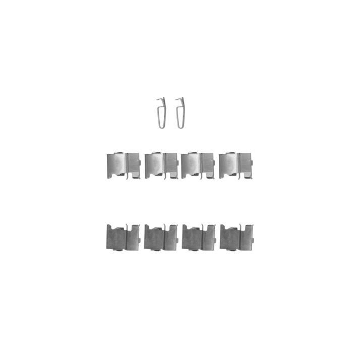 Priedų komplektas, diskinių stabdžių trinkelės MINTEX MBA1775