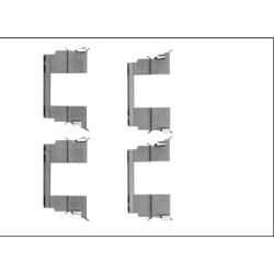 Priedų komplektas, diskinių stabdžių trinkelės MINTEX MBA1783