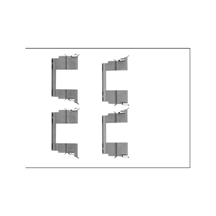 Priedų komplektas, diskinių stabdžių trinkelės MINTEX MBA1783