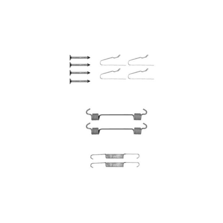 Priedų komplektas, stovėjimo stabdžių trinkelės MINTEX MBA808