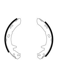 Stabdžių trinkelių komplektas, stovėjimo stabdis MINTEX MFR390