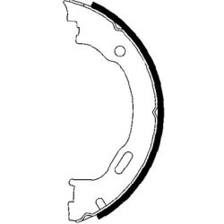 Stabdžių trinkelių komplektas, stovėjimo stabdis MINTEX MFR541