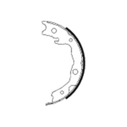 Stabdžių trinkelių komplektas, stovėjimo stabdis MINTEX MFR601