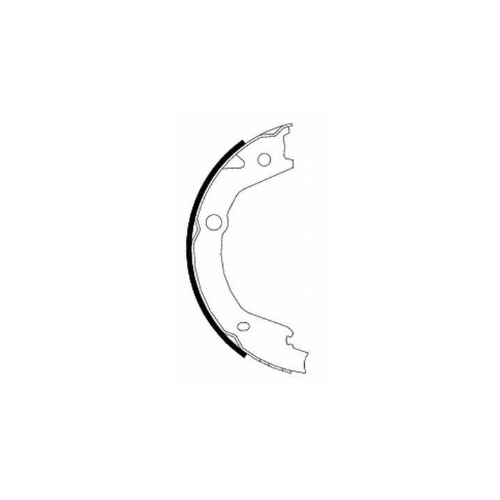 Stabdžių trinkelių komplektas, stovėjimo stabdis MINTEX MFR623