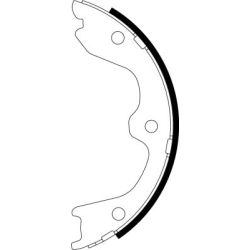 Stabdžių trinkelių komplektas, stovėjimo stabdis MINTEX MFR631