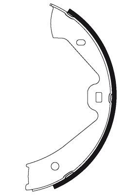 Stabdžių trinkelių komplektas, stovėjimo stabdis MINTEX MFR634