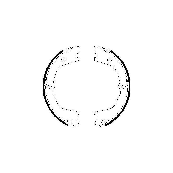 Stabdžių trinkelių komplektas, stovėjimo stabdis MINTEX MFR638