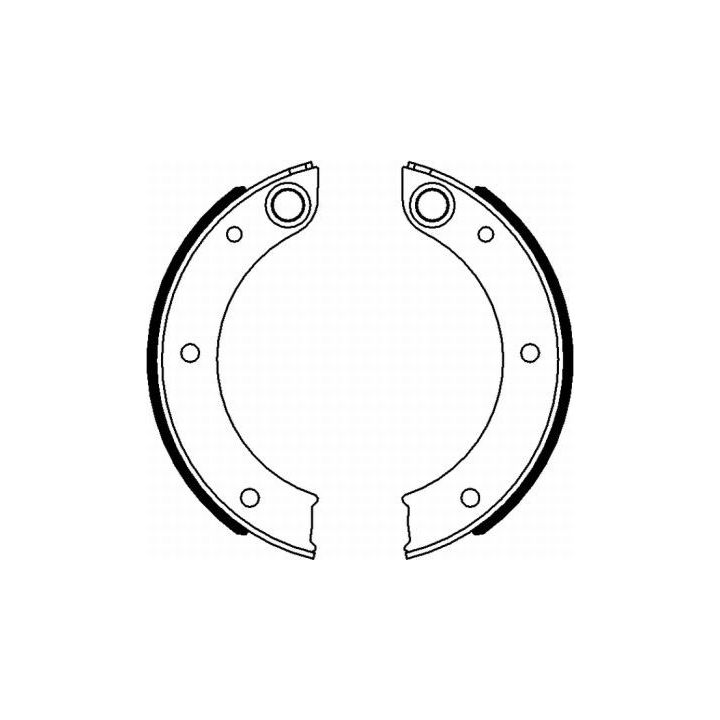 Stabdžių trinkelių komplektas, stovėjimo stabdis MINTEX MFR647