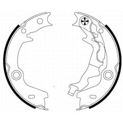 Stabdžių trinkelių komplektas, stovėjimo stabdis MINTEX MFR656
