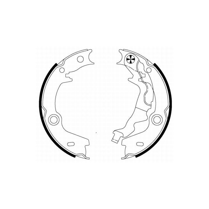 Stabdžių trinkelių komplektas, stovėjimo stabdis MINTEX MFR656