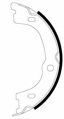 Stabdžių trinkelių komplektas, stovėjimo stabdis MINTEX MFR657