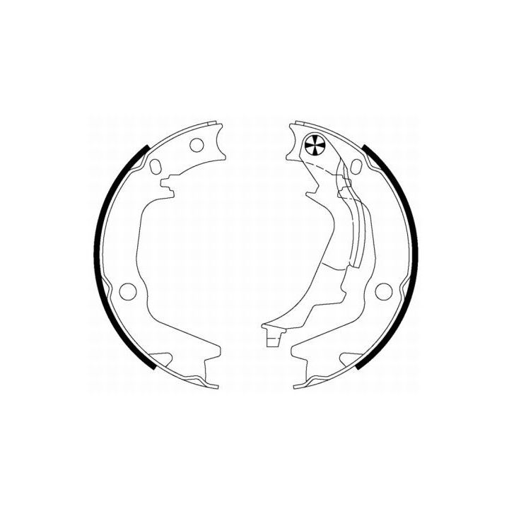 Stabdžių trinkelių komplektas, stovėjimo stabdis MINTEX MFR658