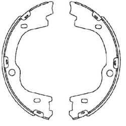 Stabdžių trinkelių komplektas, stovėjimo stabdis MINTEX MFR670