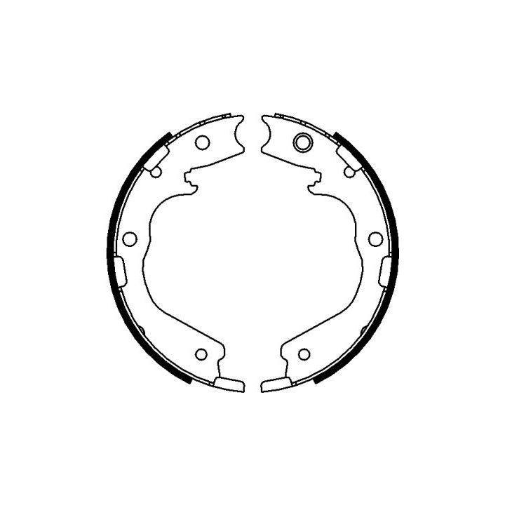 Stabdžių trinkelių komplektas, stovėjimo stabdis MINTEX MFR672