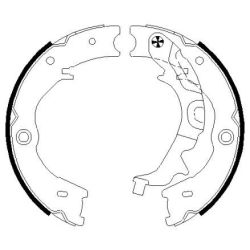 Stabdžių trinkelių komplektas, stovėjimo stabdis MINTEX MFR675