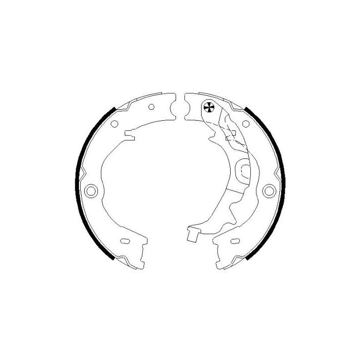 Stabdžių trinkelių komplektas, stovėjimo stabdis MINTEX MFR675