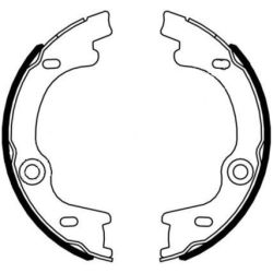 Stabdžių trinkelių komplektas, stovėjimo stabdis MINTEX MFR676