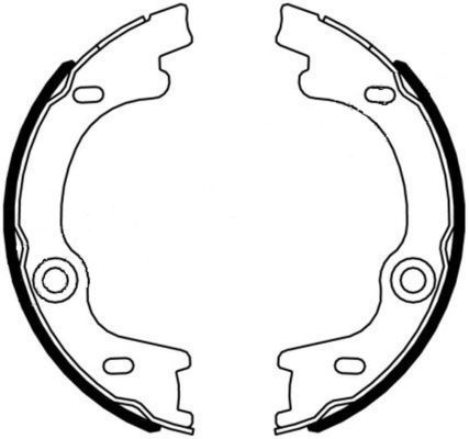 Stabdžių trinkelių komplektas, stovėjimo stabdis MINTEX MFR676