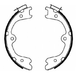 Stabdžių trinkelių komplektas, stovėjimo stabdis MINTEX MFR678