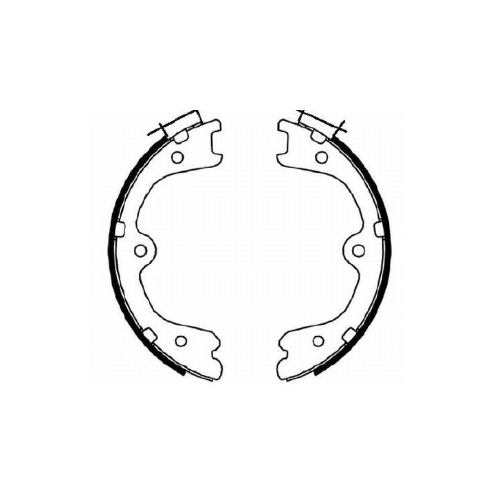 Stabdžių trinkelių komplektas, stovėjimo stabdis MINTEX MFR678