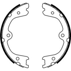 Stabdžių trinkelių komplektas, stovėjimo stabdis MINTEX MFR679