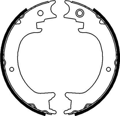 Stabdžių trinkelių komplektas, stovėjimo stabdis MINTEX MFR685