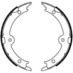 Stabdžių trinkelių komplektas, stovėjimo stabdis MINTEX MFR688