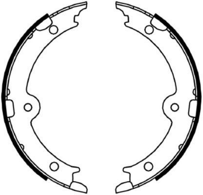 Stabdžių trinkelių komplektas, stovėjimo stabdis MINTEX MFR688