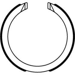 Stabdžių trinkelių komplektas, stovėjimo stabdis MINTEX MFR697