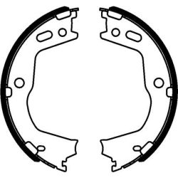 Stabdžių trinkelių komplektas, stovėjimo stabdis MINTEX MFR700