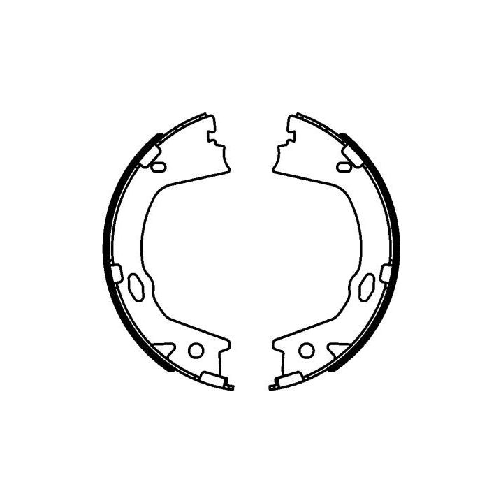 Stabdžių trinkelių komplektas, stovėjimo stabdis MINTEX MFR701