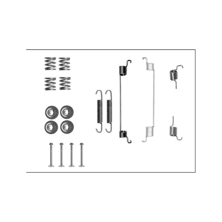 Priedų komplektas, stabdžių trinkelės MINTEX MBA14