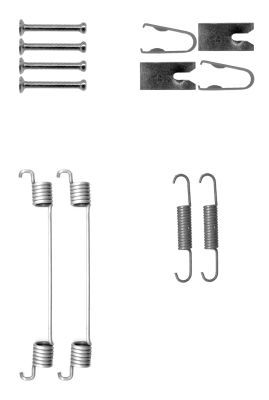 Priedų komplektas, stabdžių trinkelės MINTEX MBA42