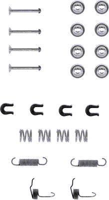 Priedų komplektas, stabdžių trinkelės MINTEX MBA655