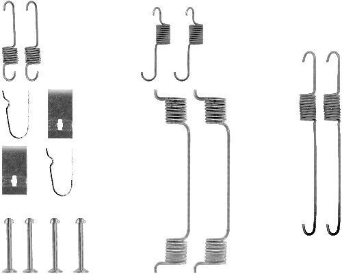 Priedų komplektas, stabdžių trinkelės MINTEX MBA700