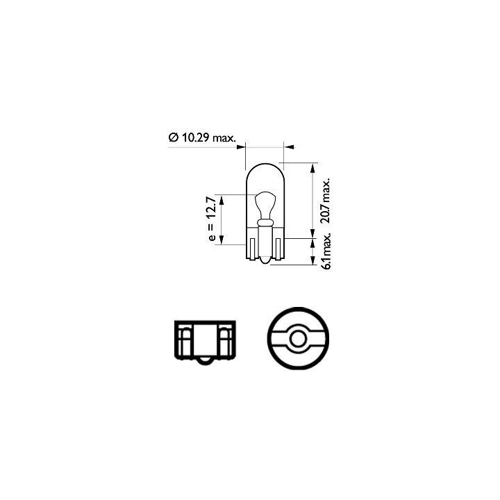 Lemputė, indikatorius PHILIPS 12961EDCP