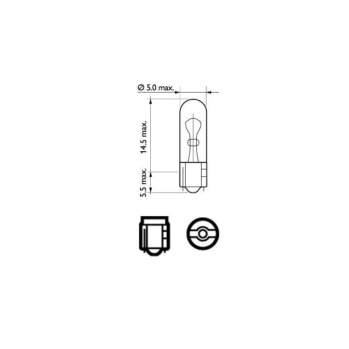 Lemputė, salono apšvietimas PHILIPS 12516CP