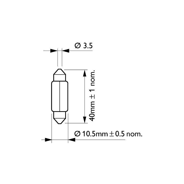 Lemputė, salono apšvietimas PHILIPS 12866CP