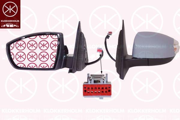 Išorinis veidrodėlis KLOKKERHOLM 25831042