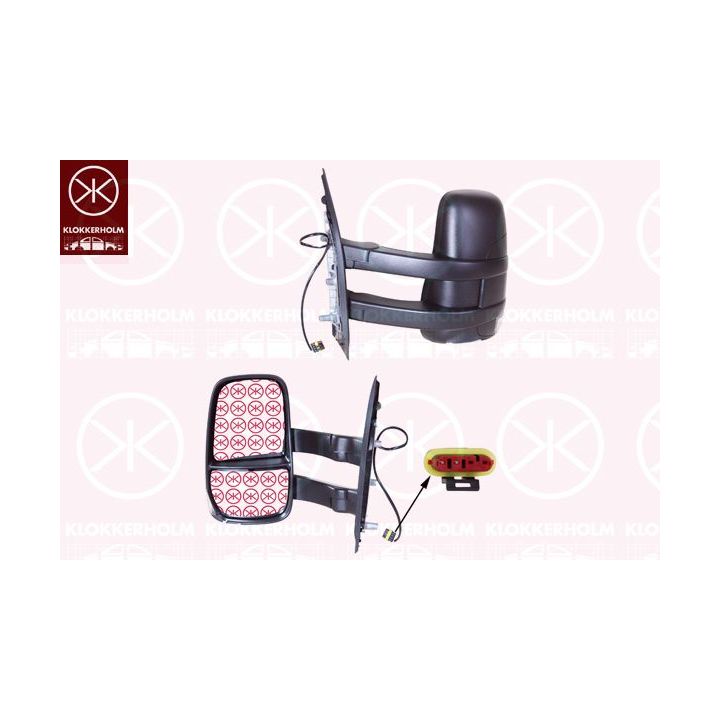 Išorinis veidrodėlis KLOKKERHOLM 30821014