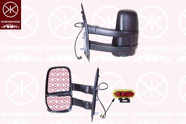 Išorinis veidrodėlis KLOKKERHOLM 30821014