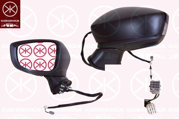 Išorinis veidrodėlis KLOKKERHOLM 34781046