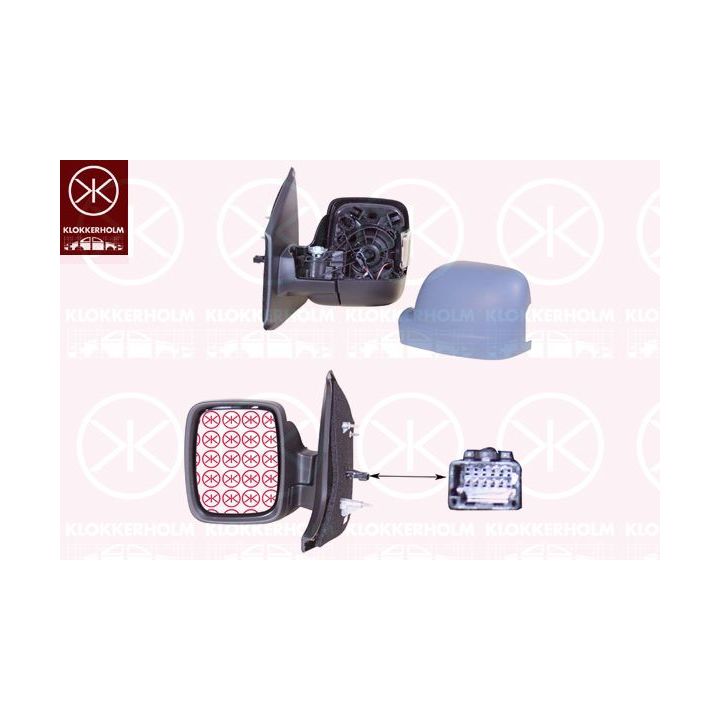 Išorinis veidrodėlis KLOKKERHOLM 60631047