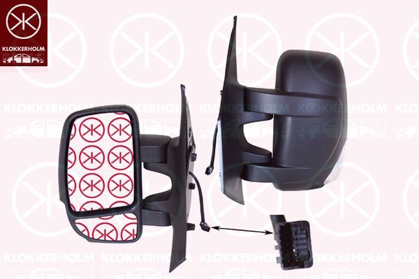 Išorinis veidrodėlis KLOKKERHOLM 60891046