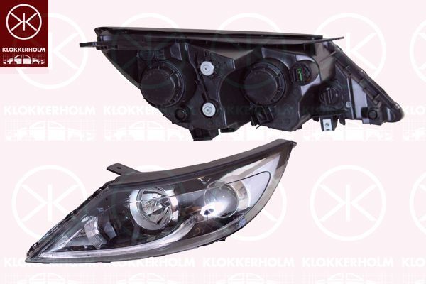 Priekinis žibintas KLOKKERHOLM 32920148