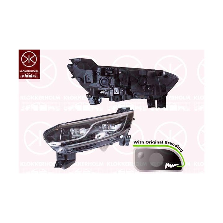 Priekinis žibintas KLOKKERHOLM 60730121A1
