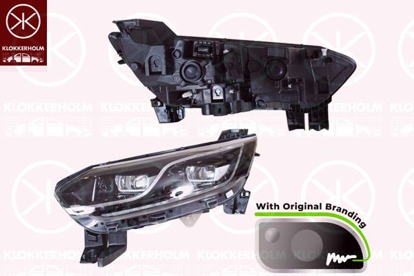 Priekinis žibintas KLOKKERHOLM 60730122A1