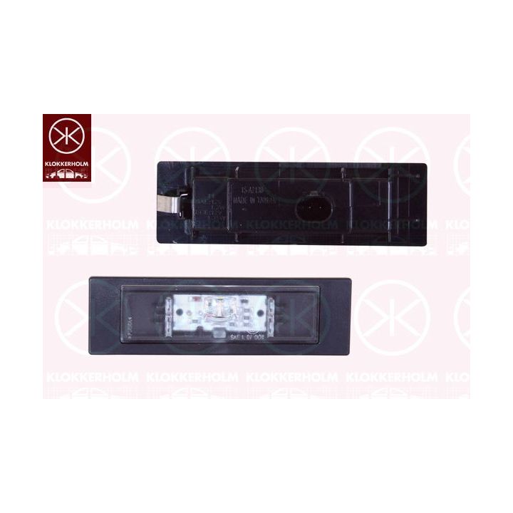 Valstybinio numerio apšvietimas KLOKKERHOLM 00850855