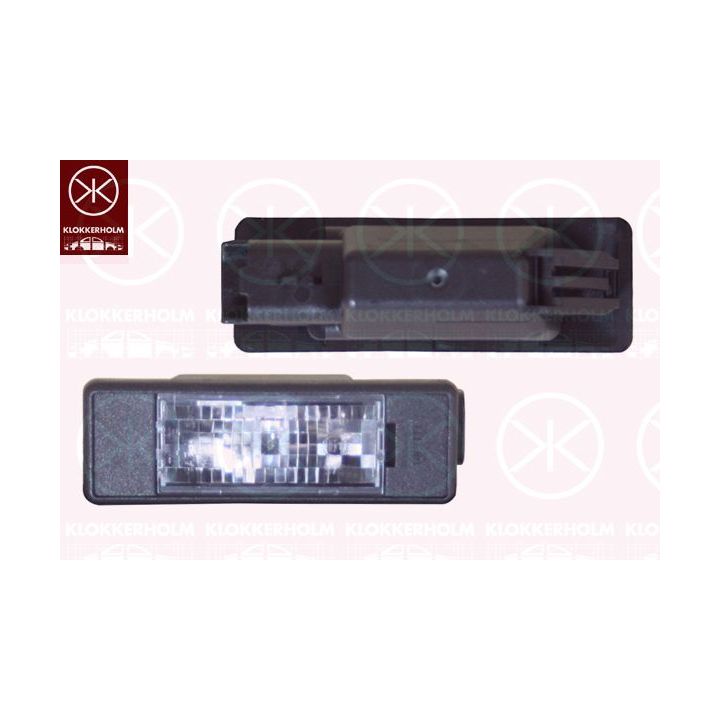 Valstybinio numerio apšvietimas KLOKKERHOLM 55190850